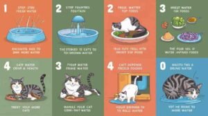 Step-by-step instructions on how to get cat to drink more water